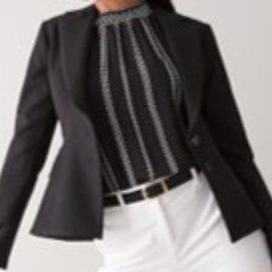 White House Black Market WHBM Signature Blazer Black